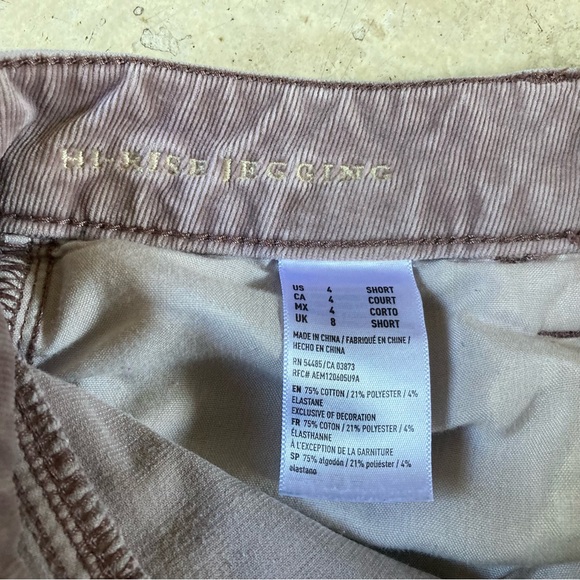 American Eagle Hi-Rise Jegging Corduroy Pants Super Stretch X4 - Picture 9 of 15